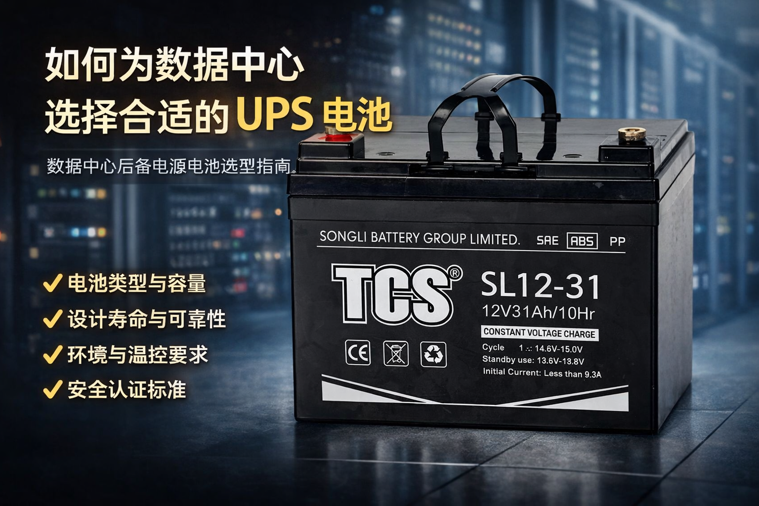 如作甚数据中心选择合适的 UPS 电池